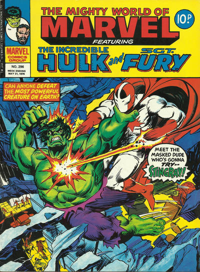 Cover for The Mighty World of Marvel (Marvel UK, 1972 series) #296