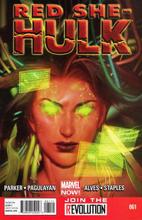 Cover for Red She-Hulk (Marvel, 2012 series) #61