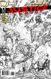 Cover Thumbnail for Justice League (DC, 2011 series) #6 [Jim Lee Sketch Cover]