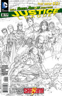 Cover for Justice League (DC, 2011 series) #8 [Jim Lee Sketch Cover]