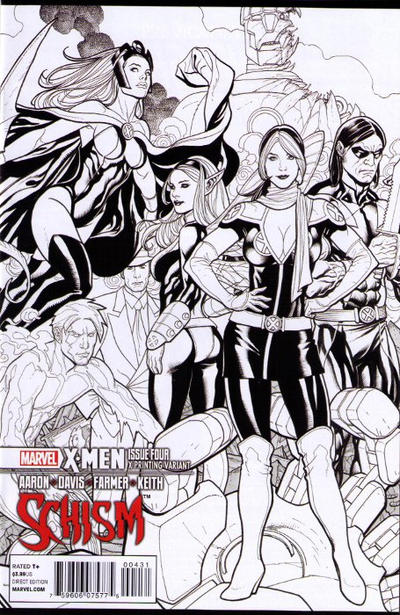 Cover for X-Men: Schism (Marvel, 2011 series) #4 [X Printing Variant]