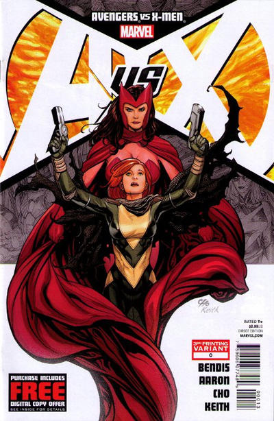 Cover for Avengers vs. X-Men (Marvel, 2012 series) #0 [3rd Printing Variant]