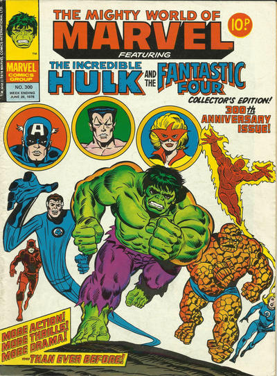 Cover for The Mighty World of Marvel (Marvel UK, 1972 series) #300