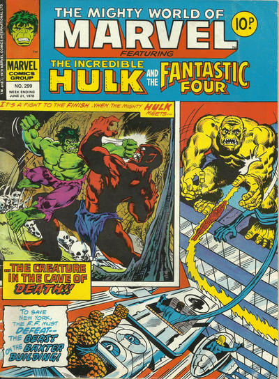 Cover for The Mighty World of Marvel (Marvel UK, 1972 series) #299