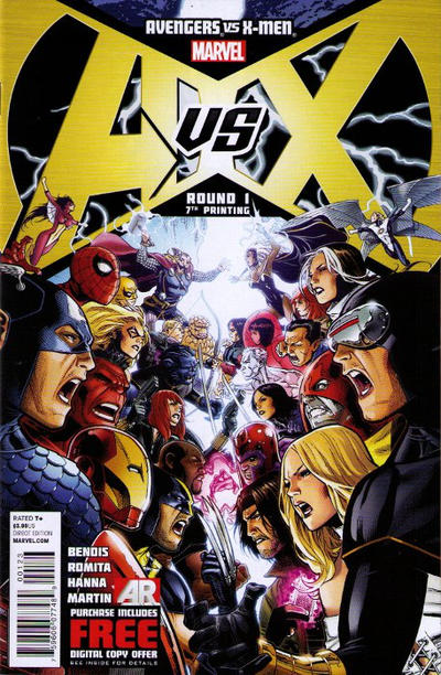 Cover for Avengers vs. X-Men (Marvel, 2012 series) #1 [7th Printing Variant]