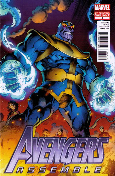 Cover for Avengers Assemble (Marvel, 2012 series) #3 [Second Printing Variant]