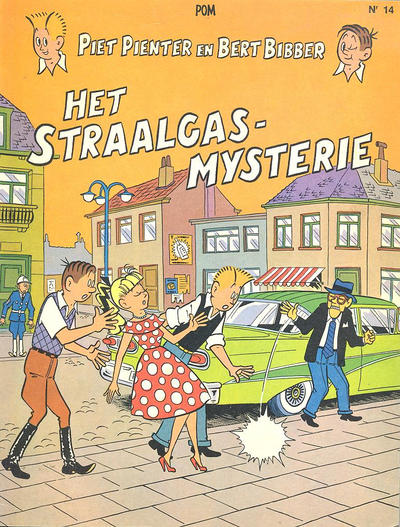 Cover for Piet Pienter en Bert Bibber (De Vlijt, 1955 series) #14 - Het straalgasmysterie [herdruk 1977]