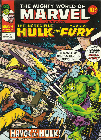 Cover for The Mighty World of Marvel (Marvel UK, 1972 series) #294