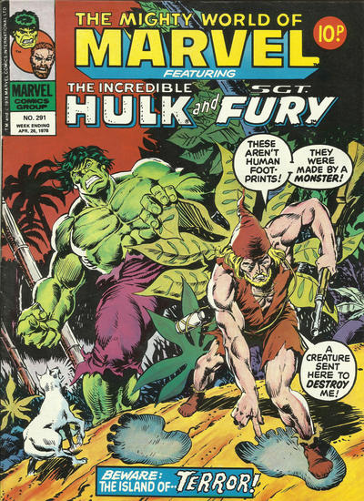 Cover for The Mighty World of Marvel (Marvel UK, 1972 series) #291