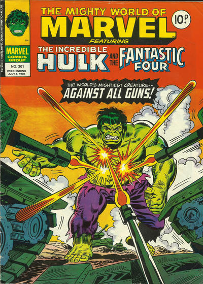 Cover for The Mighty World of Marvel (Marvel UK, 1972 series) #301