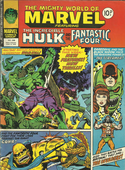 Cover for The Mighty World of Marvel (Marvel UK, 1972 series) #298