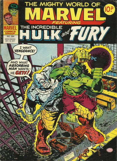 Cover for The Mighty World of Marvel (Marvel UK, 1972 series) #264