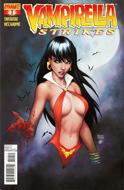 Cover for Vampirella Strikes (Dynamite Entertainment, 2013 series) #1 [Michael Turner cover]