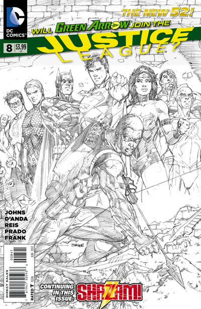 Cover for Justice League (DC, 2011 series) #8 [Direct Sales]