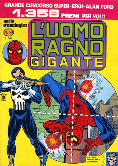 Cover for L'Uomo Ragno Gigante (Editoriale Corno, 1976 series) #54