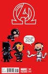 Cover for New Avengers (Marvel, 2013 series) #1 [Skottie Young 'Baby' Variant]