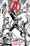 Cover for New Avengers (Marvel, 2013 series) #1 [J. Scott Campbell Sketch Variant]