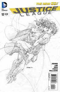 Cover Thumbnail for Justice League (DC, 2011 series) #12 [Jim Lee Sketch Cover]