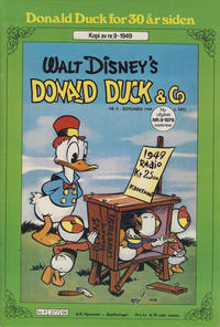 Cover for Donald Duck for 30 år siden (Hjemmet / Egmont, 1978 series) #9/1979