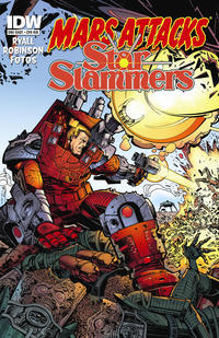 Cover Thumbnail for Mars Attacks Kiss (IDW, 2013 series) [Mars Attacks Star Slammers variant]