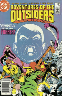 Cover Thumbnail for Adventures of the Outsiders (DC, 1986 series) #35 [Newsstand]