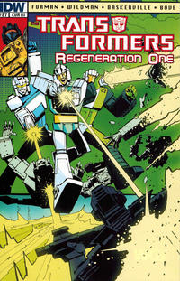 Cover for Transformers: Regeneration One (IDW, 2012 series) #87 [Cover RI - Incentive Geoff Senior Variant]