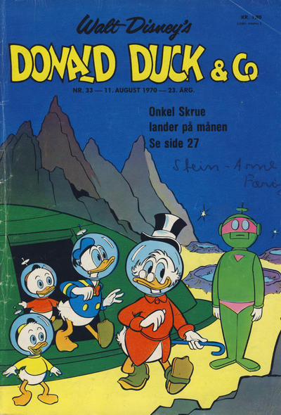 Cover for Donald Duck & Co (Hjemmet / Egmont, 1948 series) #33/1970