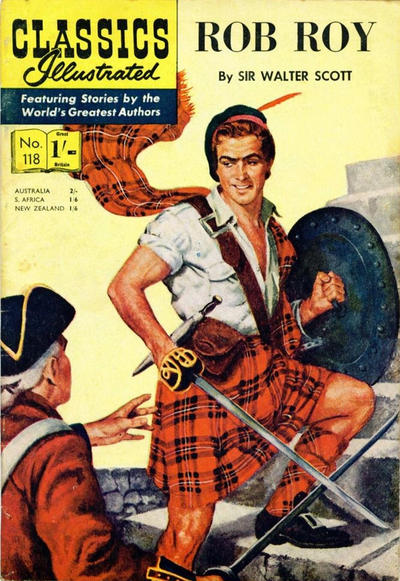 Cover for Classics Illustrated (Thorpe & Porter, 1951 series) #118 - Rob Roy [Price difference HRN #123]