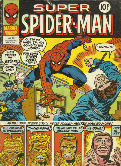 Cover for Super Spider-Man (Marvel UK, 1976 series) #261
