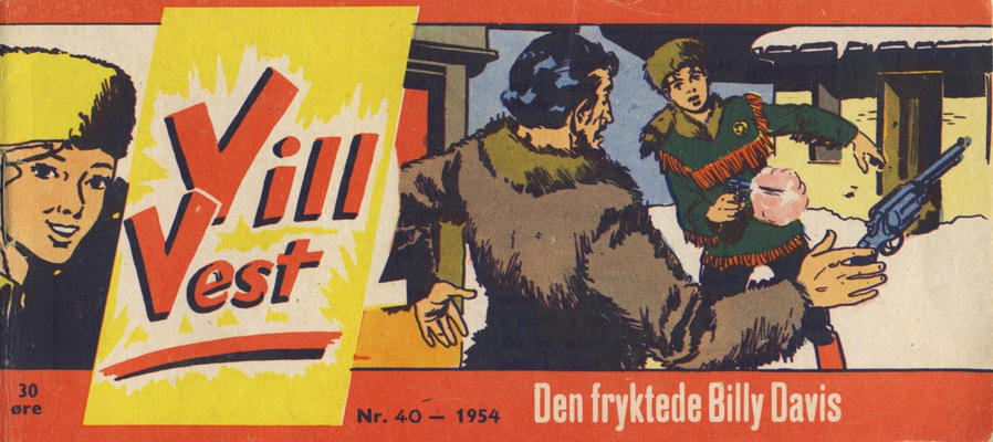 Cover for Vill Vest (Serieforlaget / Se-Bladene / Stabenfeldt, 1953 series) #40/1954