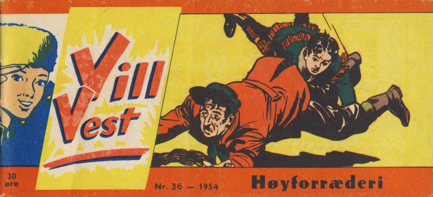 Cover for Vill Vest (Serieforlaget / Se-Bladene / Stabenfeldt, 1953 series) #36/1954
