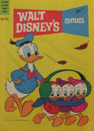 Cover for Walt Disney's Comics (W. G. Publications; Wogan Publications, 1946 series) #332