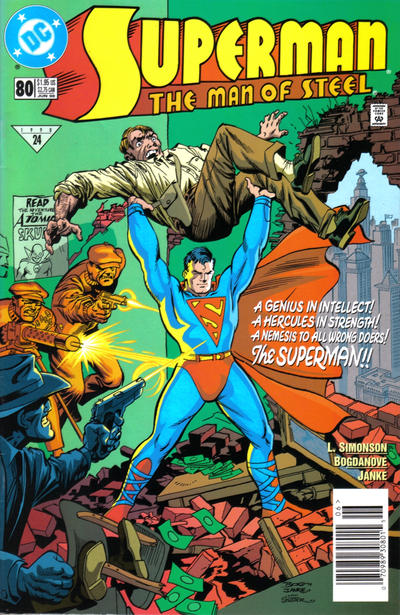 Cover for Superman: The Man of Steel (DC, 1991 series) #80 [Newsstand]