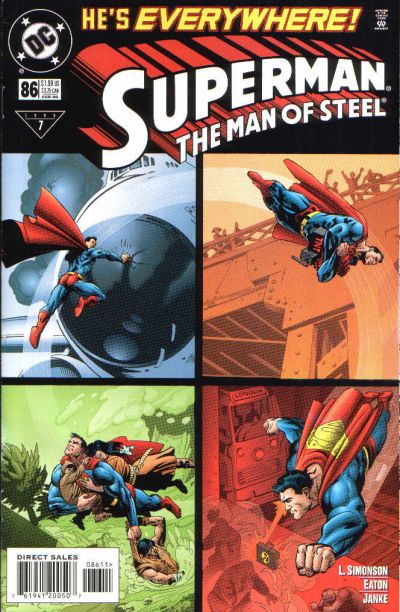 Cover for Superman: The Man of Steel (DC, 1991 series) #86 [Direct Sales]