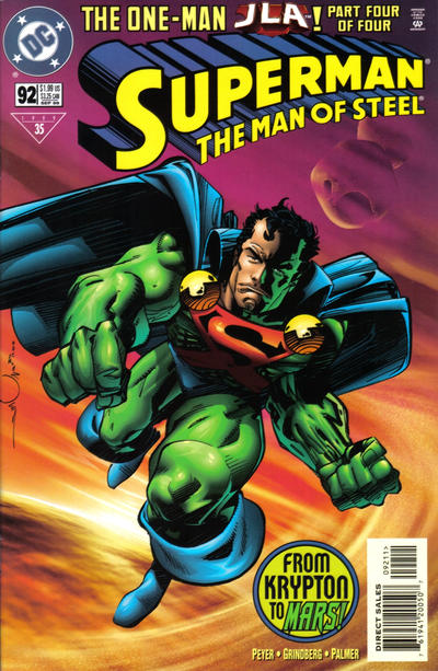 Cover for Superman: The Man of Steel (DC, 1991 series) #92 [Direct Sales]