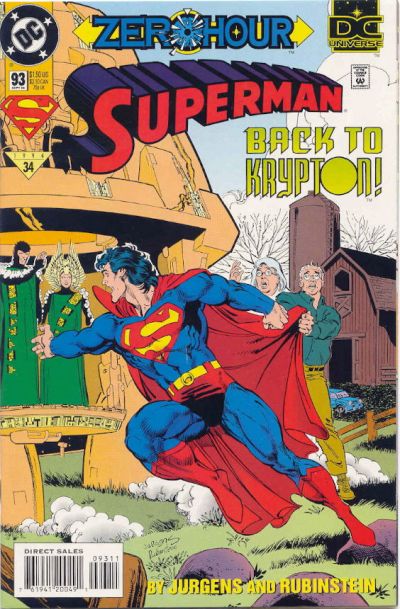 Cover for Superman (DC, 1987 series) #93 [Direct Sales]