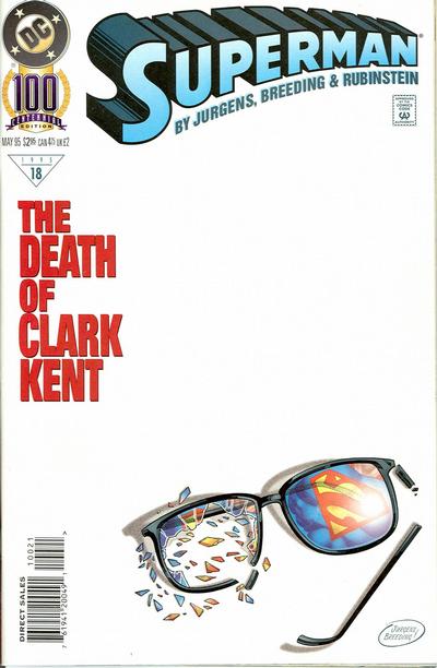 Cover for Superman (DC, 1987 series) #100 [Standard Edition - Direct Sales]