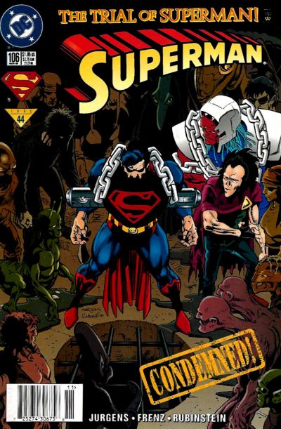 Cover for Superman (DC, 1987 series) #106 [Newsstand]