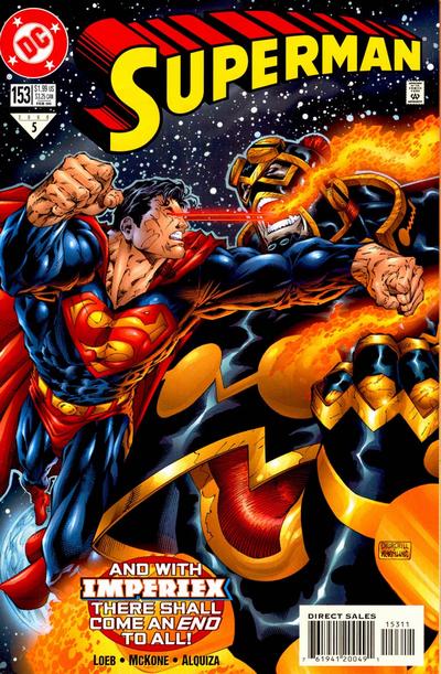 Cover for Superman (DC, 1987 series) #153 [Direct Sales]