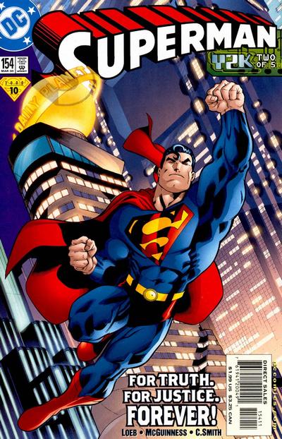 Cover for Superman (DC, 1987 series) #154 [Direct Sales]