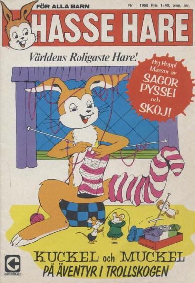 Cover for Hasse Hare (Centerförlaget, 1964 series) #1/1968