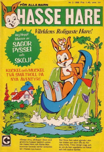 Cover for Hasse Hare (Centerförlaget, 1964 series) #2/1968