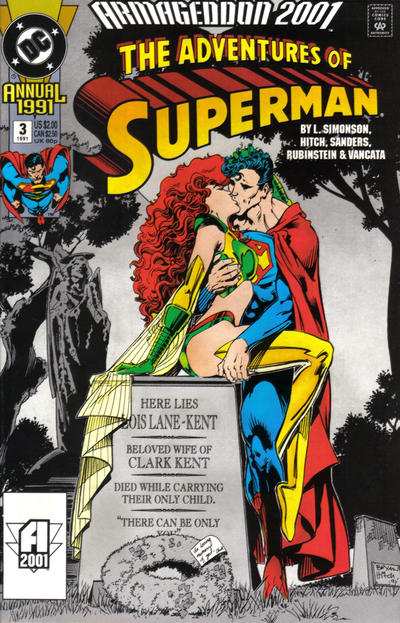 Cover for Adventures of Superman Annual (DC, 1987 series) #3 [Newsstand]