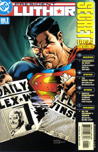 Cover for Secret Files President Luthor (DC, 2001 series) #1