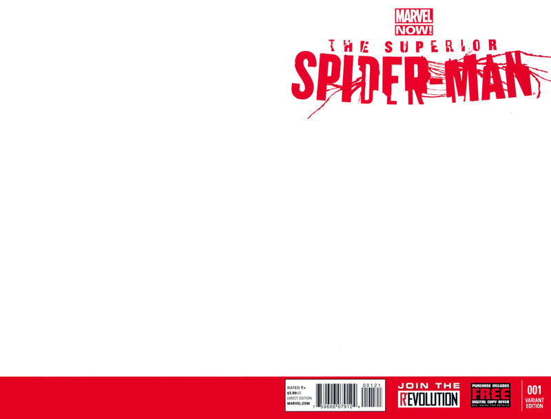 Cover for Superior Spider-Man (Marvel, 2013 series) #1 [Variant Edition - Blank Cover]