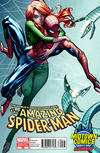 Cover for The Amazing Spider-Man (Marvel, 1999 series) #700 [Variant Edition - Midtown Comics Exclusive - J. Scott Campbell Connecting Cover]