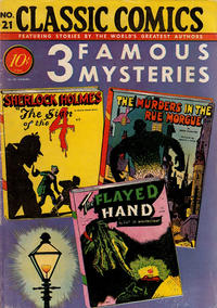 Cover Thumbnail for Classic Comics (Gilberton, 1941 series) #21 - 3 Famous Mysteries