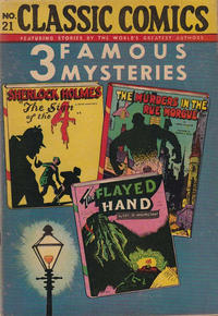 Cover Thumbnail for Classic Comics (Gilberton, 1941 series) #21 - Three Famous Mysteries [HRN 30]