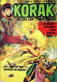 Cover Thumbnail for Edgar Rice Burroughs Korak, Son of Tarzan (Thorpe & Porter, 1971 series) #54