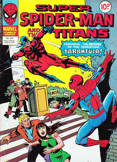 Cover for Super Spider-Man (Marvel UK, 1976 series) #229